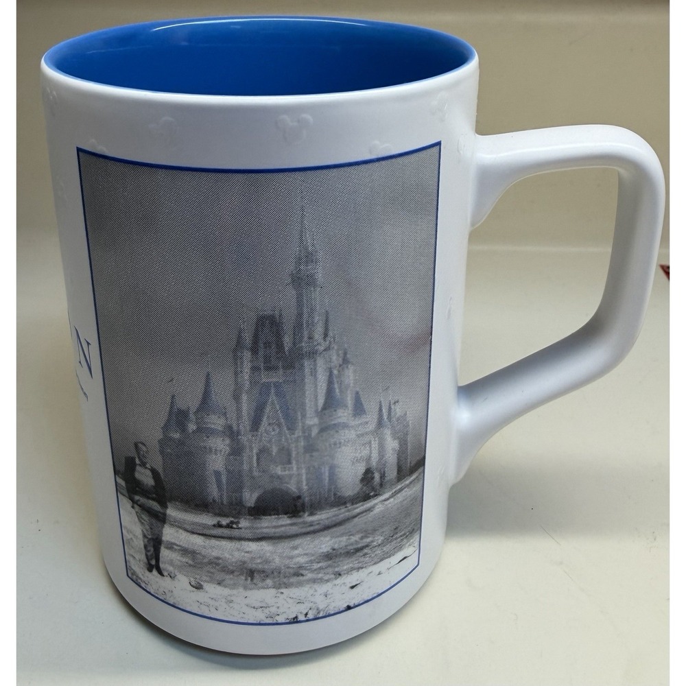 Walt Disney Vision Poster Art Cinderella Castle White Ceramic Coffee Mug 4.5"